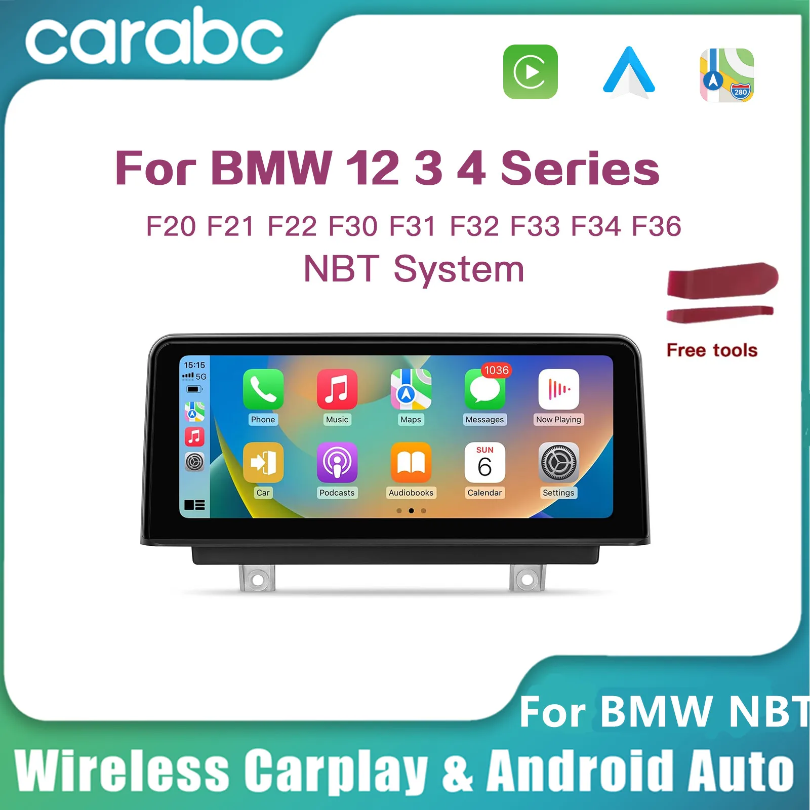 CARABC Wireless Carplay For BMW NBT System 10.25
