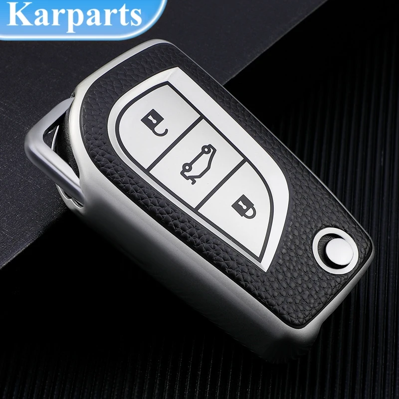 TPU Car Folding Key Case Cover Shell Fob For Toyota Auris Corolla Avensis Verso Yaris Aygo Scion TC IM Camry RAV4 Accessories