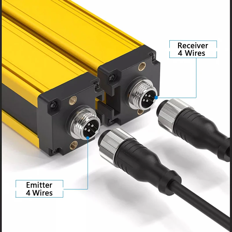 500mm Photoelectric Safety Infared Light Curtain Sensors 26 Optical Axis 20mm Pitchindustrial Laser Beam Light Barrier Sensor