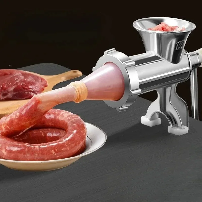 

For Stainless Steel Manual Meat Grinder Noodle Sausage Making Machine Food Processor Home Kitchen Cooking Tools Kitchen Gadgets