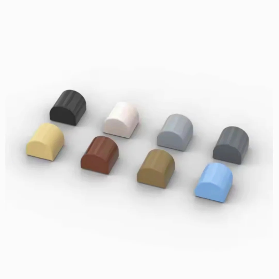 10PCS 49307 Parts Brick Curved 1x1 x 2/3 Double Curved Top, No Studs Building Blocks 100% Compatible DIY Bricks Toys