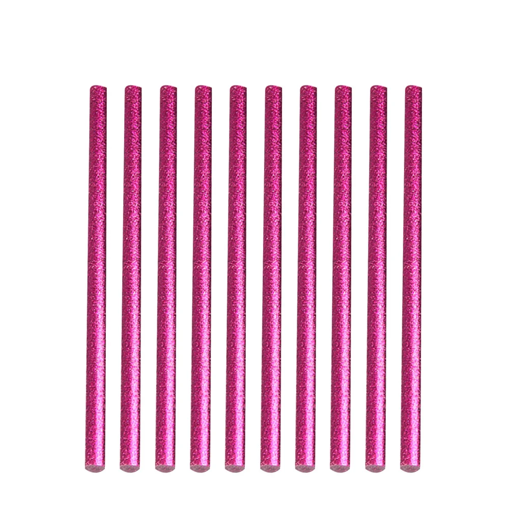 100pcs Hot Melt Glue Sticks 7X100Mm Colorful Resin Adhesive Rods For Diy Craft Wood Plastic Bonding Fast Strong Sticks Hot Glue