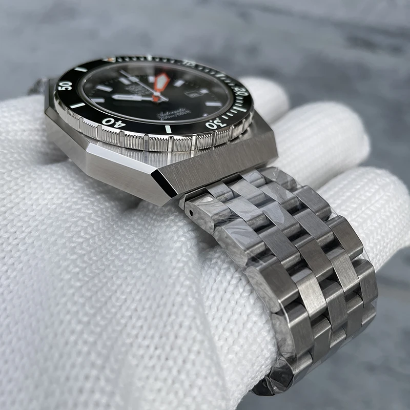 Мужские дайверские часы STEELDIVE, 42 мм, автоматические механические наручные часы, водонепроницаемые 20 бар, BGW-9, светящийся сапфир, NH35, керамический безель, спортивный