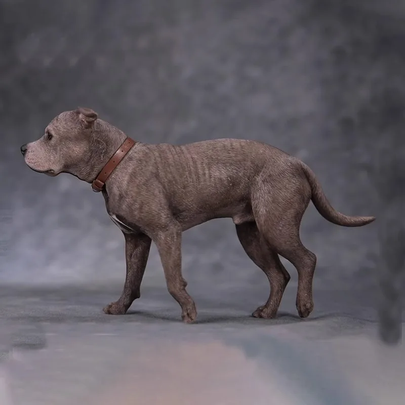 JXK 1/6 스케일 스태퍼드 밈 레진 모델 시뮬레이션 동물 개 피규어 장난감 12인치 군인 액션 피규어 액세서리