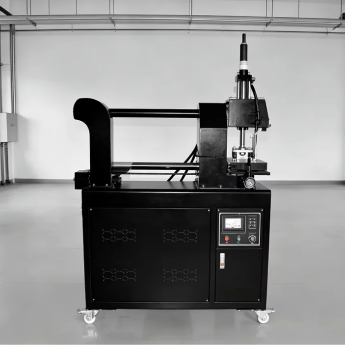 Full Automatic Mechanical Up-sliding Double Station Label Heat Press Machine Flatbed Printer for T-Shirts Mouse Pads