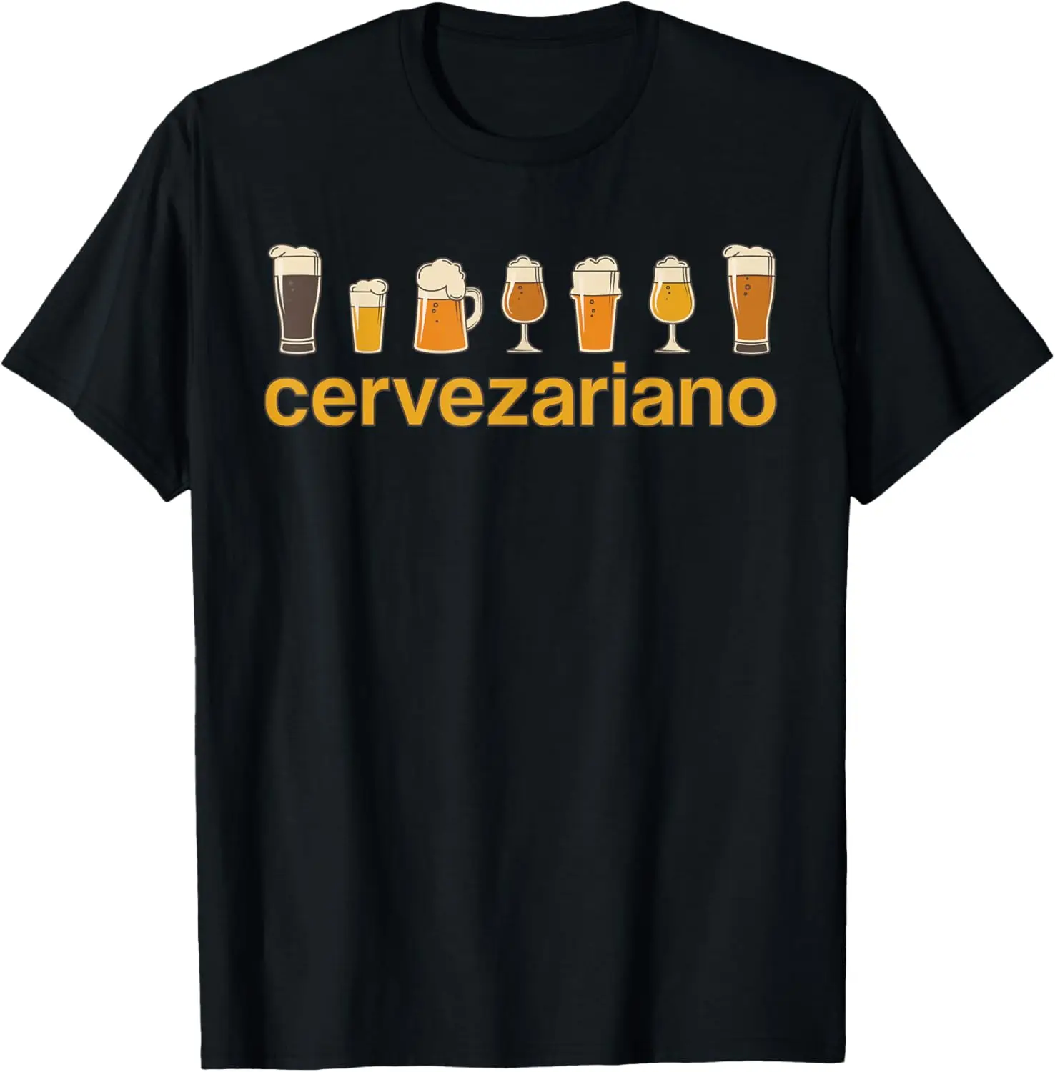 Funny Beer and Cerveza for Chicano And Latinos Dads T-Shirt