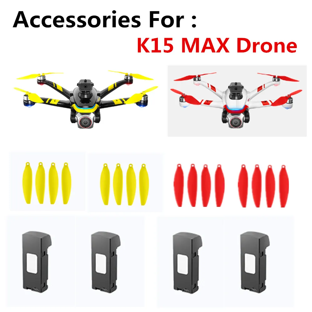 K15 MAX 드론 액세서리, 3.7V 1800mAh 배터리, 프로펠러 메이플 리프 사용, K15 MAX 드론 배터리