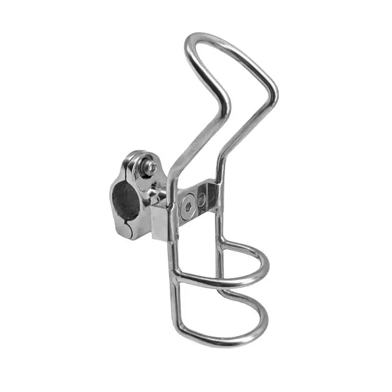 

Rail Mount Fishing Rod Holder Stainless Steel Rod Clamp Bracket Compact Fishing Supplies Clamp Holder For Kayaks Fishing Boats