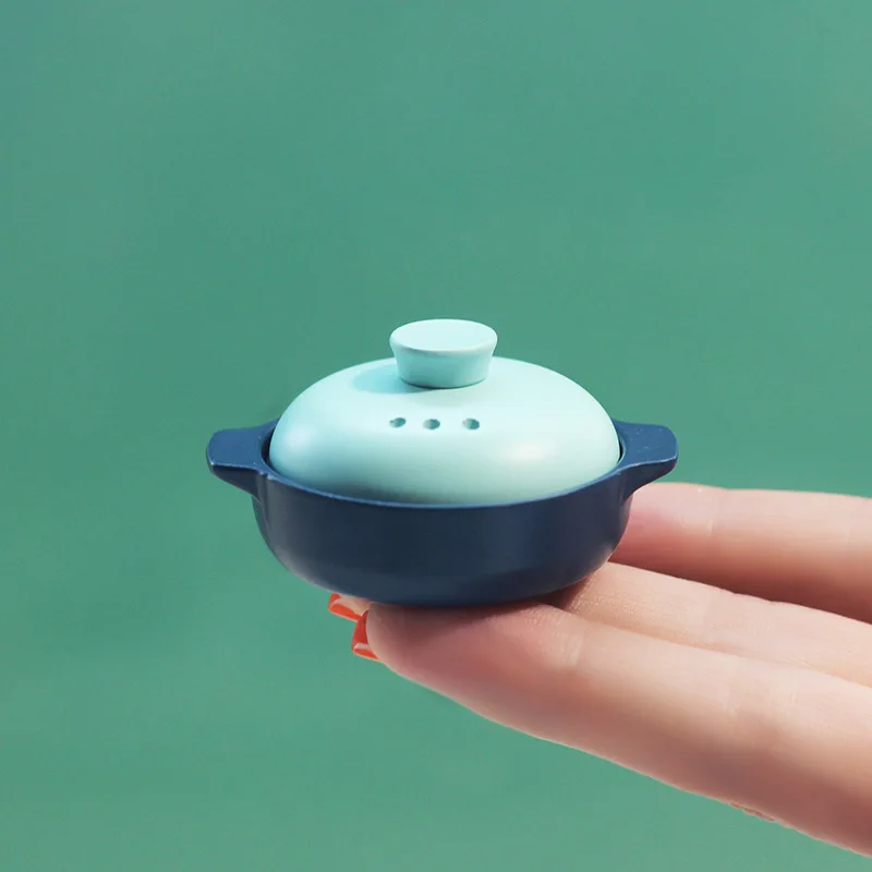 1:12 Miniature Scene Doll House Accessories Low-profile Cooking Pot Model Large Medium and Small Cooking Pots Soup Pot Toys