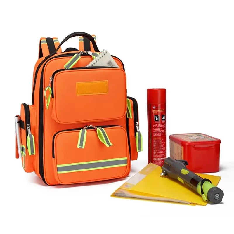 First Aid Kits Emergency Rescue Backpacks Large Capacity Sorted Storage Outdoor Camping Survival Kits Medical Kits(Package only)