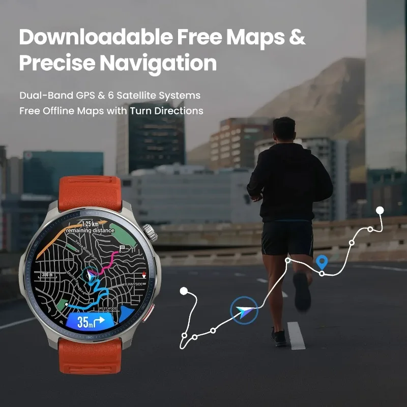 Amazfit Balance 2 Smartwatch 47mm 21-Day Battery 170+ Sports Modes Heart Rate GPS Fitness Tracker for Daily Sports Outdoor Use