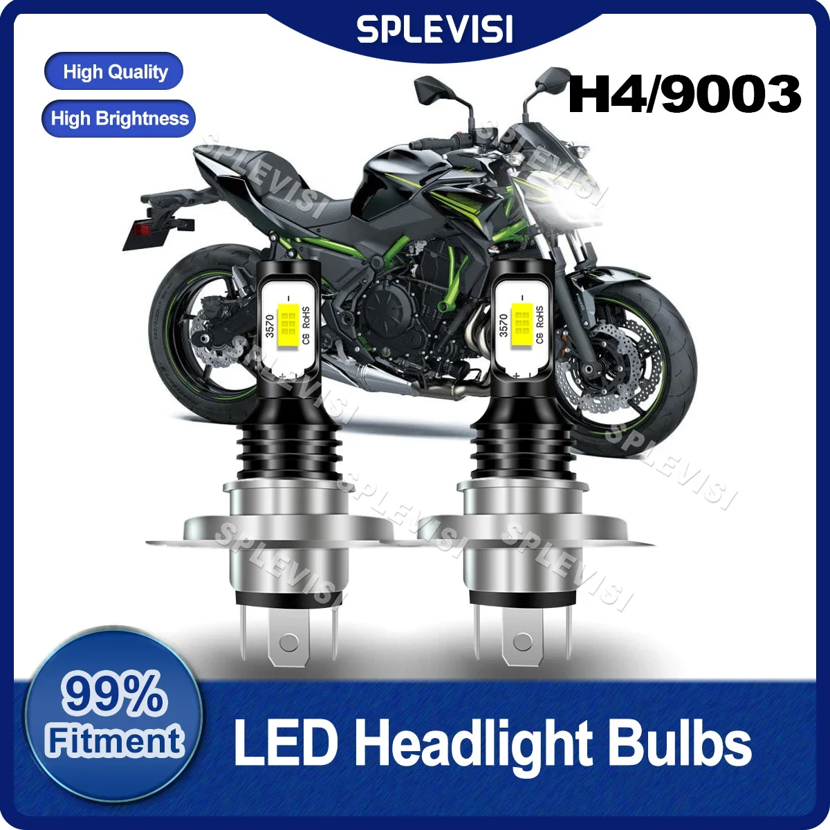 

2x LED Motorbike Bulbs H4/9003 Headlight 8000LM Compatible For Kawasaki Z125 Pro S Kawasaki Zephyr 550 ZR550B Pure White