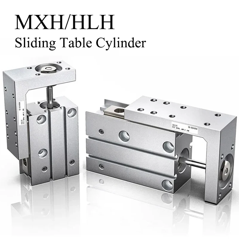 

MXH/HLH Rail Cylinder MXH6 MXH10 MXH16 MXH20 SMC Type Precision Pneumatic Air Linear Side Rail Guide Rod Cylinder