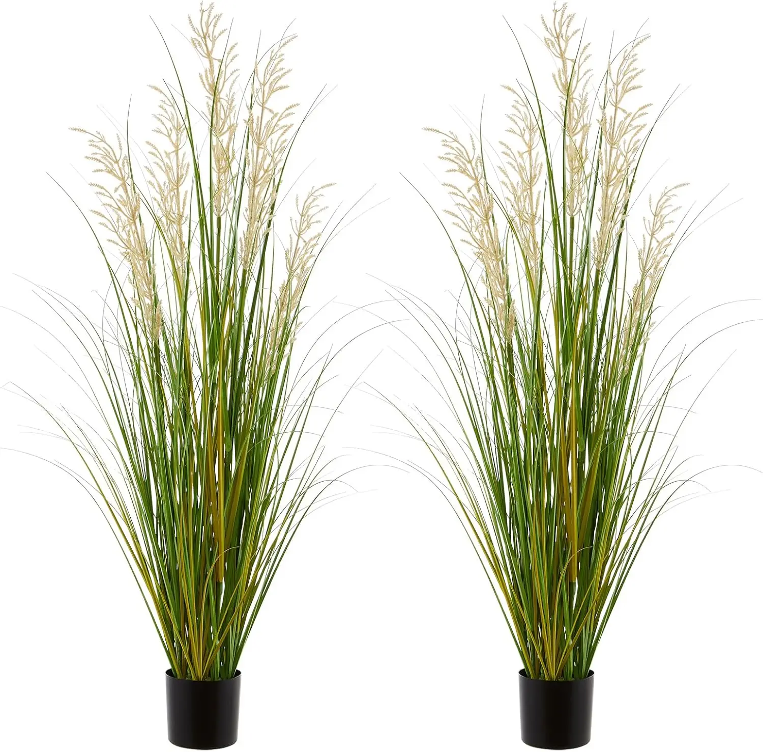 

Artificial Plant, 47In Tall, 2Pk Grass, Faux House Plants In Pot, Indoor Decorative Flowers &Greenery For Home And Office