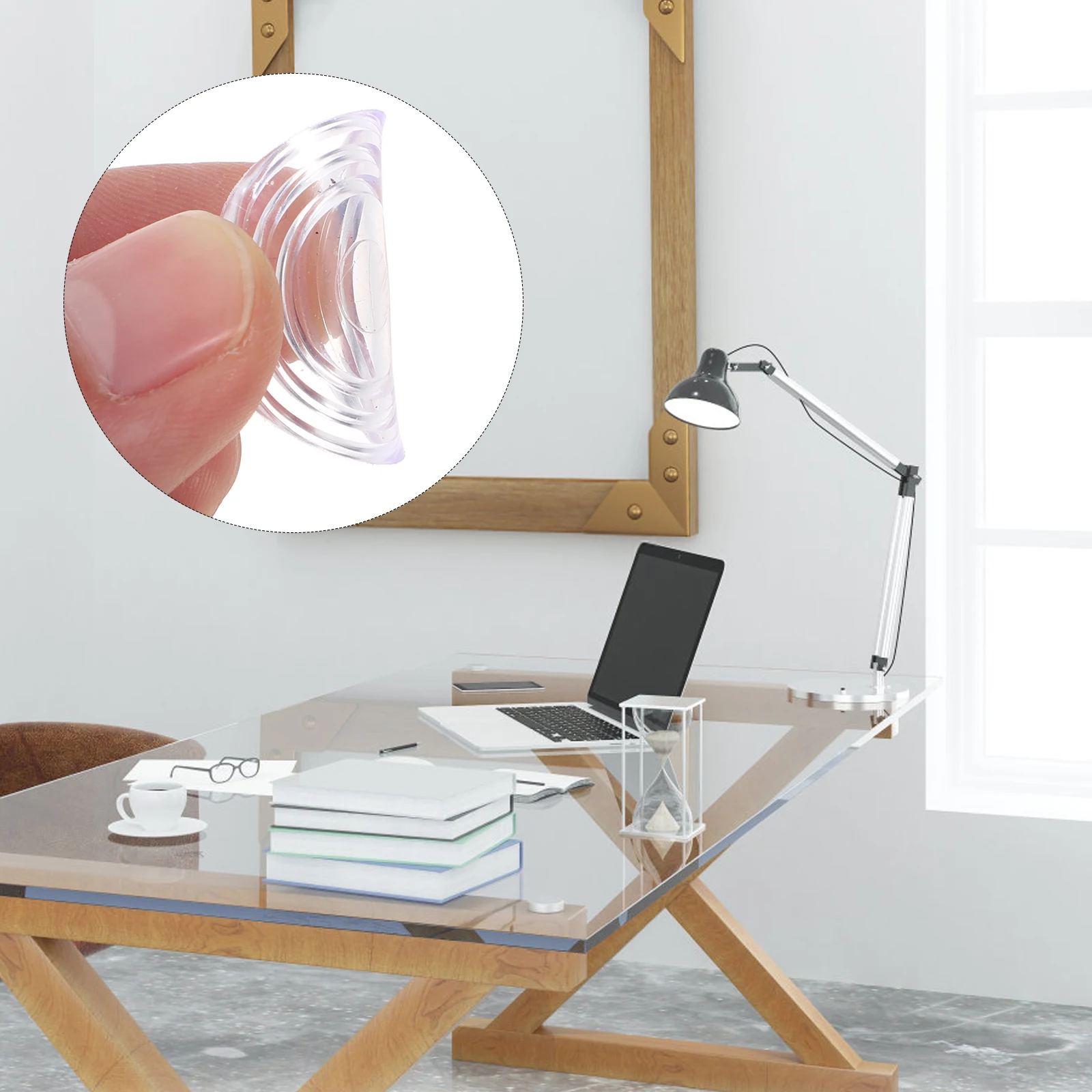 100 pçs junta antiderrapante protetor de mesa de vidro pára-choques protetores de móveis mesa