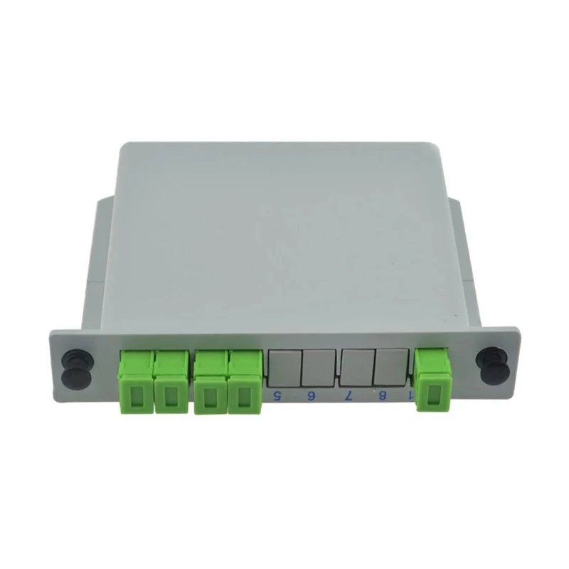 SC APC 1X4 Fiber Optic splitter  FTTH Splitter box Insert sheet Optical Coupler SC plc optical splitter