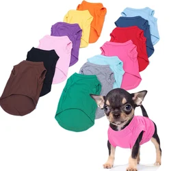 Blank Dog Clothes for Small Dogs, Summer Shirt, Chihuahua Bottoming T Shirts, Breathable Lightweight, Soft Puppy Apparel