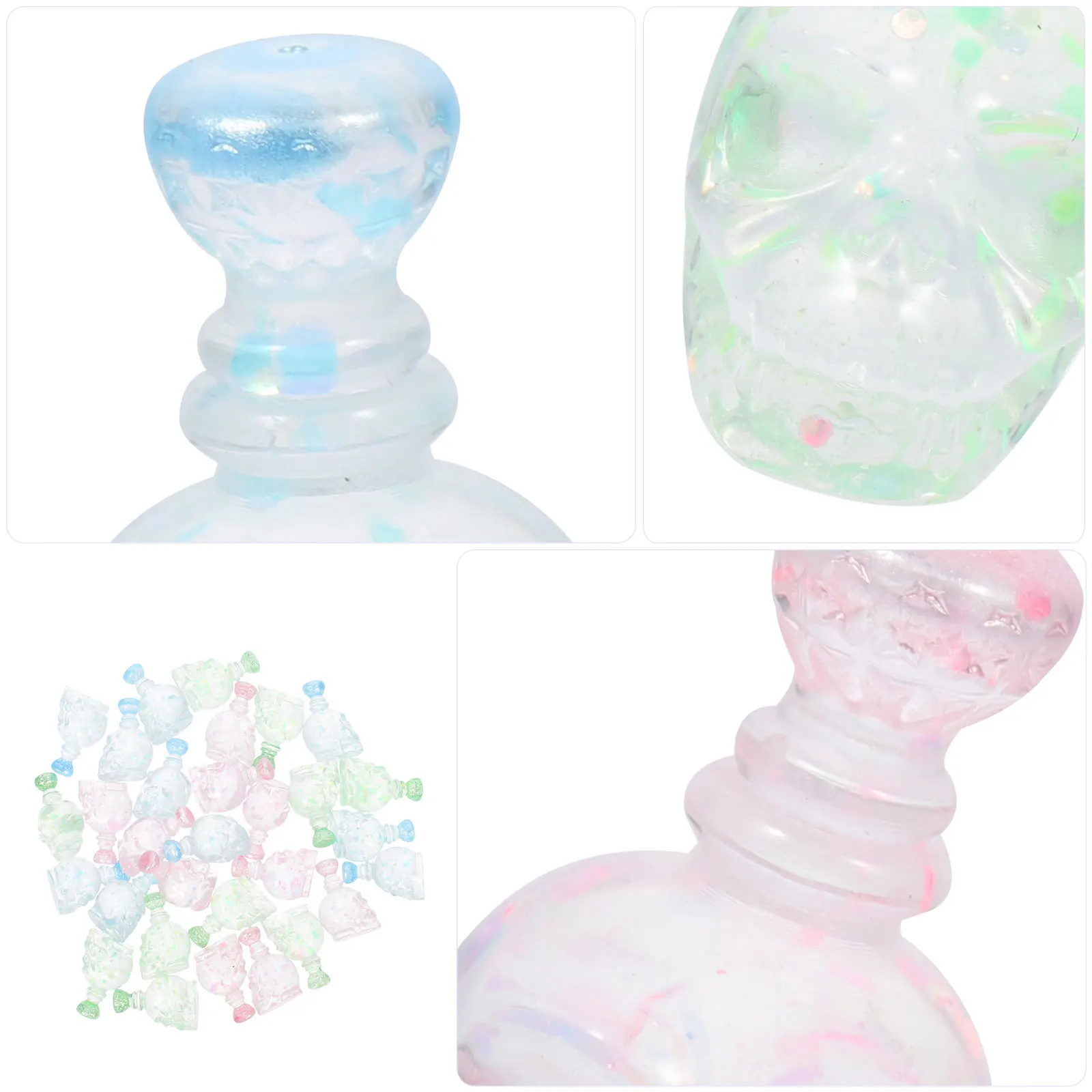 

30 Pcs Decor Resin Accessories Hair Clips Phone Charm Charms for Case Decorating