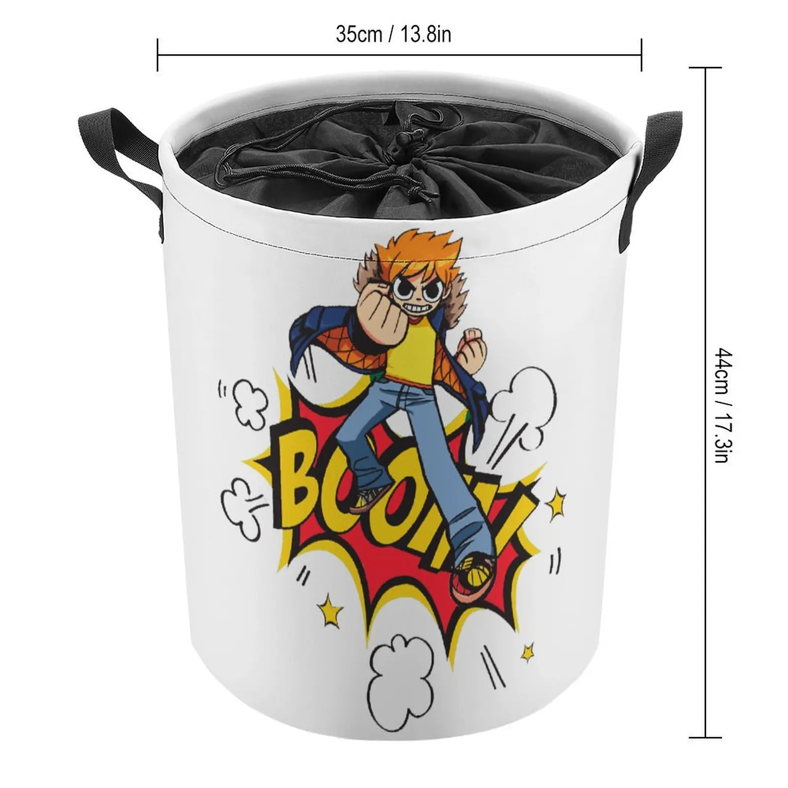 Scott Pilgrim BOOM (Scott Pilgrim Vs Th Laundry Basket Storage Box Organizer Division Premium Storage of Socks And Great to The