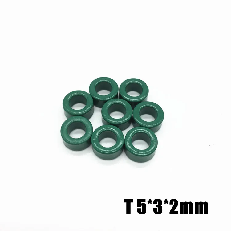 100pcs Mn-Zn Green Ferrite Core Ring T 5*3*2mm Anti-interference Core Transformer Core Beads 5mm x 3mm x 2mm