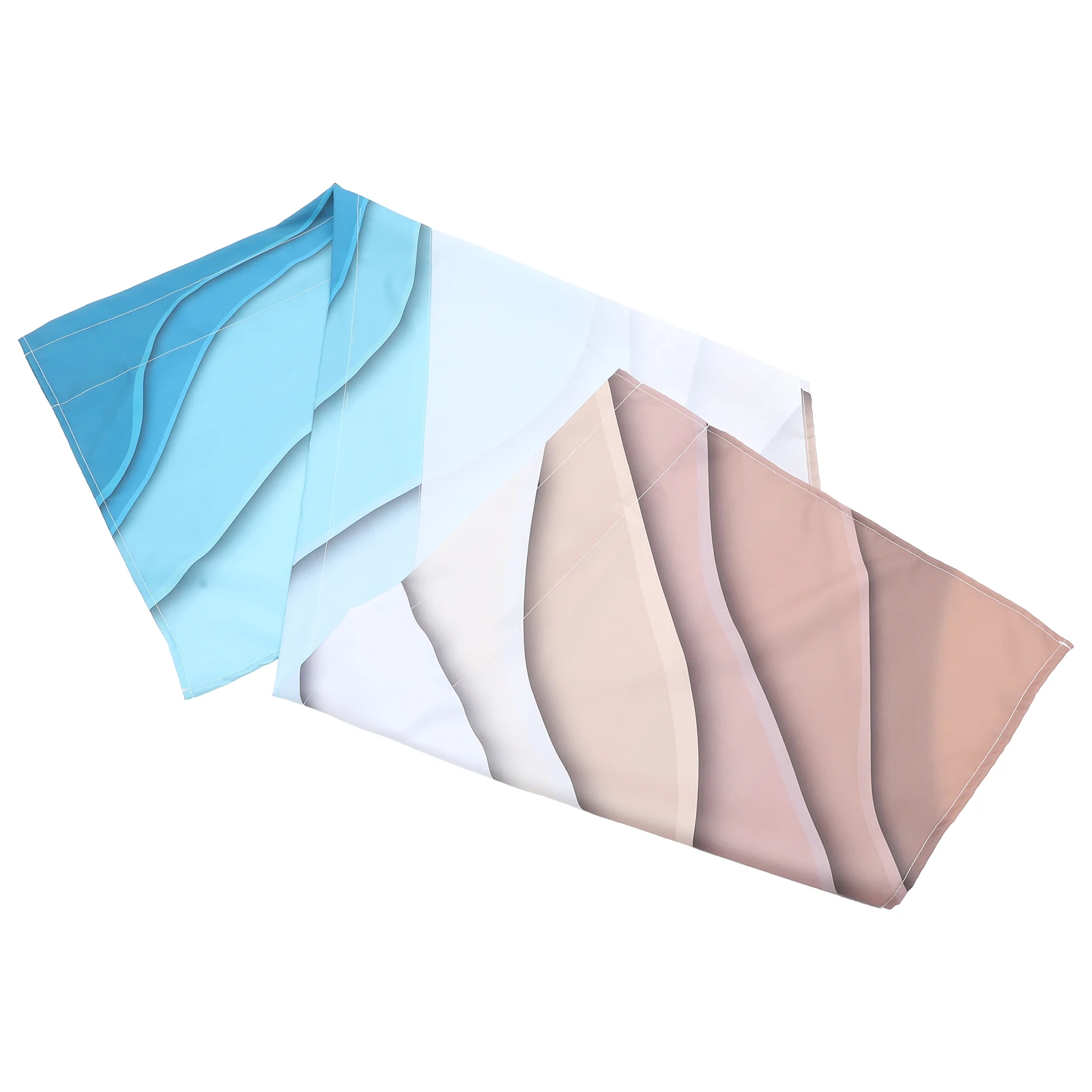 

Geometric Gradient Sheer Curtain Valance 54x18in Farmhouse Valances For Kitchen Window Kitchen Bedroom Living Room Window