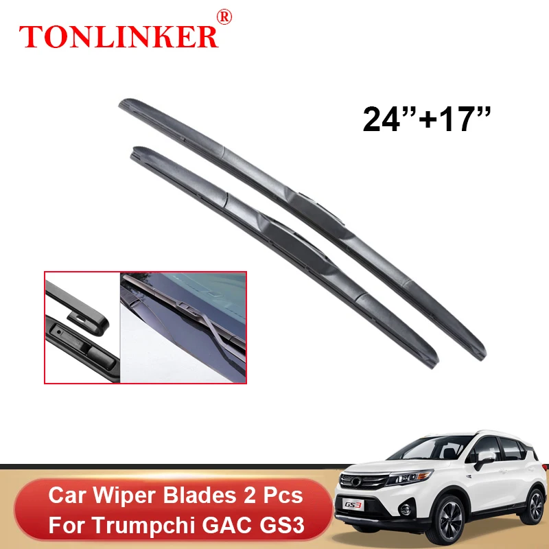 

TONLINKER Car Wiper Blades For Trumpchi GAC GS3 2021 2022 Car Accessories Front Windscreen Wiper Blade Brushes Cutter Auto Goods