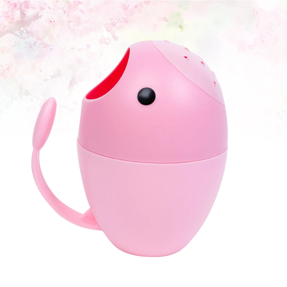 ملعقة مياه استحمام للأطفال على شكل بيضة، كوب غسيل حمام وردي، تصميم كبير لحقن الفم، مغرفة مياه، حاوية شطف الشامبو للسفر المنزلي