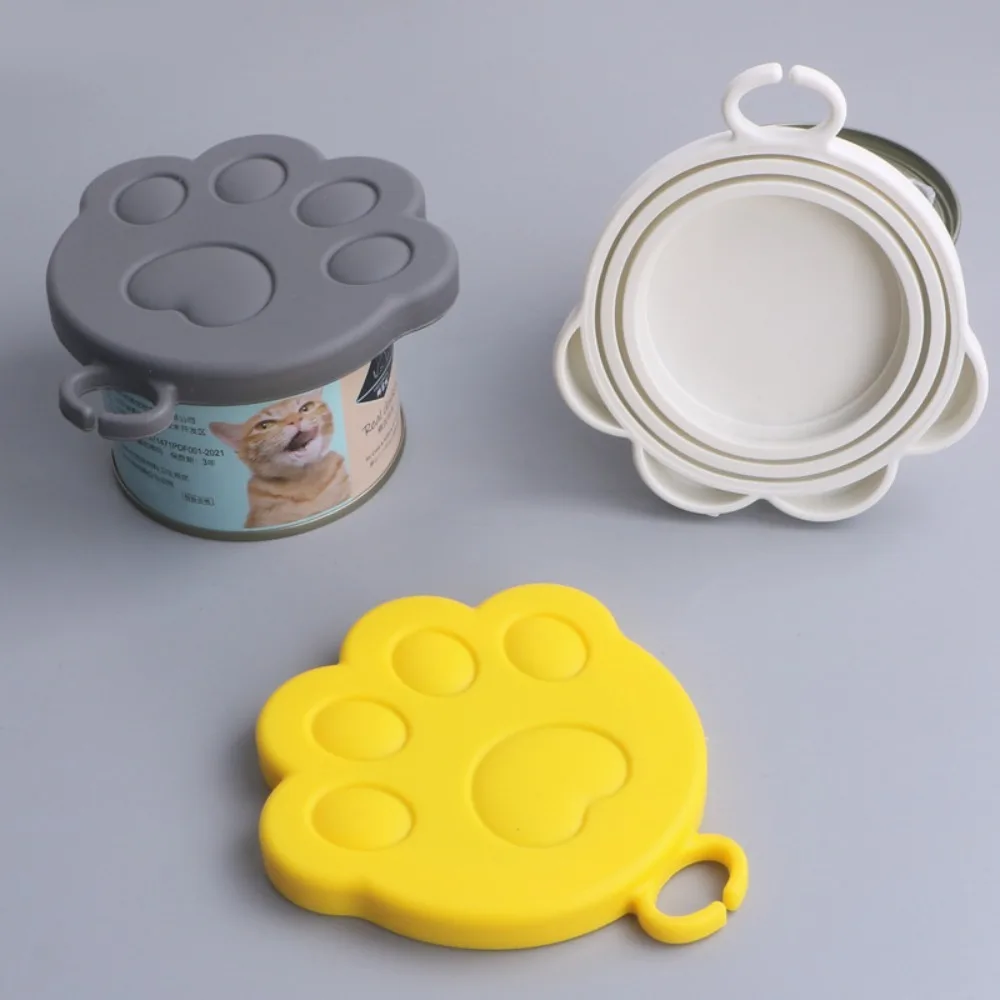 Tapa de sellado de latas de silicona, sellador de latas de comida Universal para perros y gatos, cubierta multifuncional para mantenimiento fresco