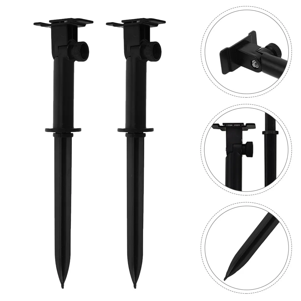 10Pcs Solar Light Stakes Plastic Garden Ground Spikes Versatile Compatibility Weather Resistant for Pathway Markers Yard Lamp