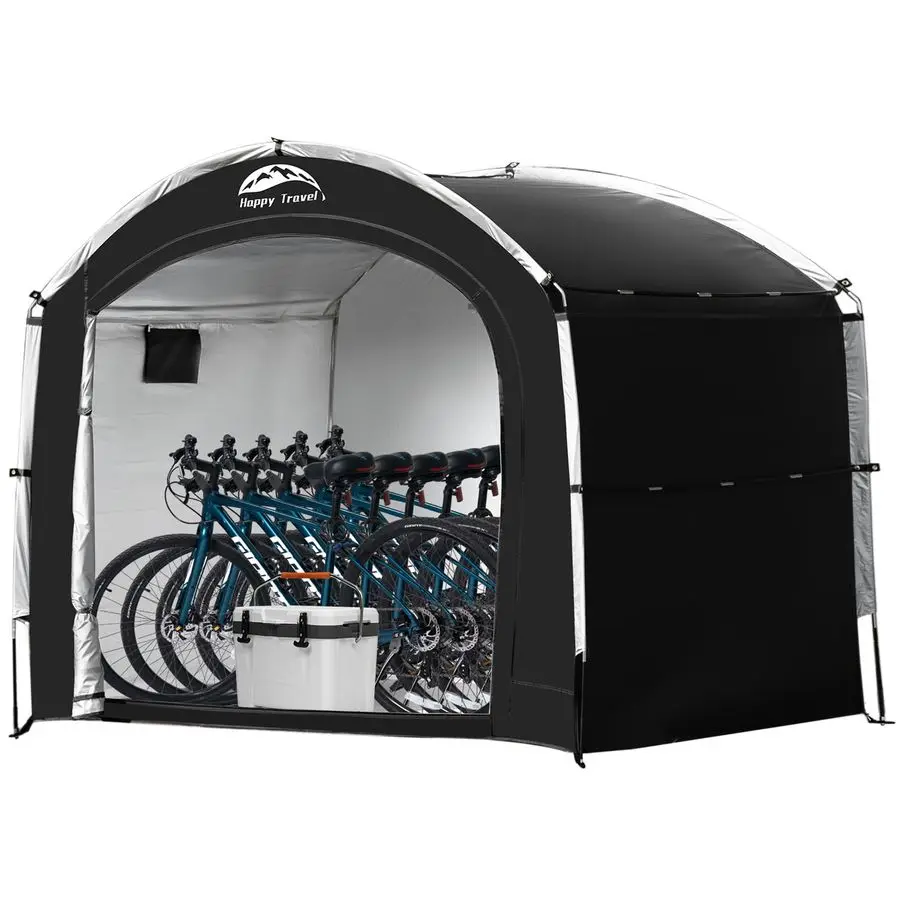 

Bike Storage Shed Tent,Outdoor Portable Bicycle Storage Sheds with 210D Oxford Fabric PU4000 Waterproof for 2 3 4 6 8 Bikes,Bik
