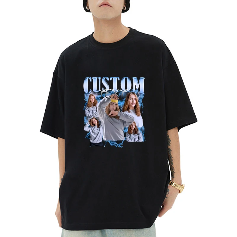 

Personalized Graphics printed short sleeve T-shirts Men Women harajuku Fashion vintage T shirt Cotton Casual streetwear Unisex