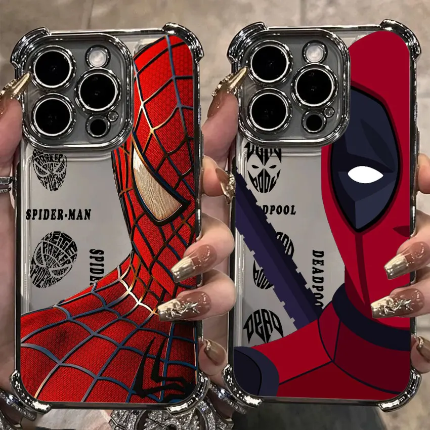 

Marvel Half Face Spider Man For Samsung Galaxy A56 Silver Case A55 A54 A52 A36 A34 A35 A33 A73 A26 A25 A16 A06 Clear Phone Cover
