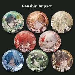 Game Genshin Impact Badge Pin Kaeya Alberich Diluc Ragnvindr Venti Albedo Xiao Morax Zhongli Kaedehara Kazuha Brooches Gift