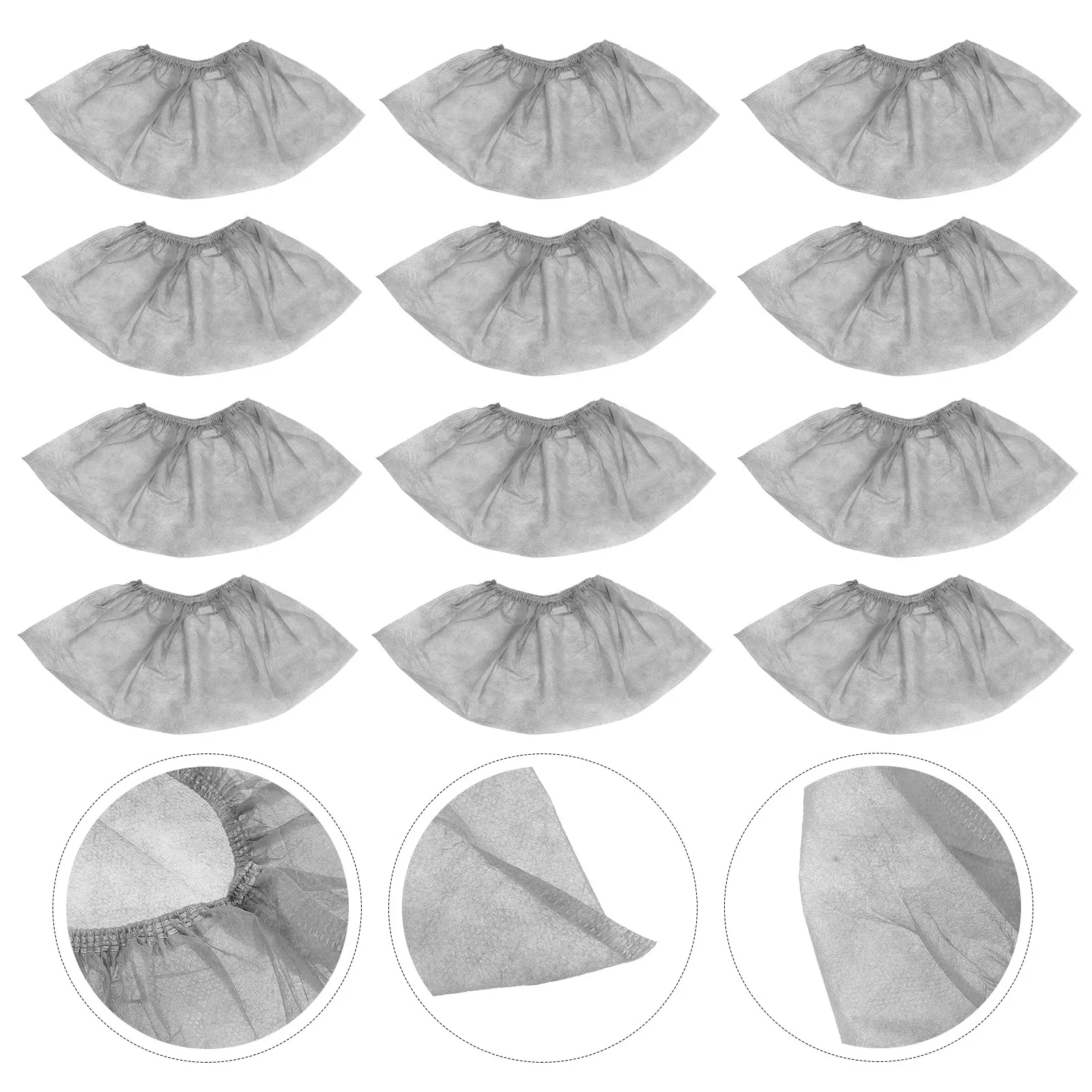 

100Pcs Breathable Shoe Covers Disposable Non Woven Overshoes for Doctors Builders Painters Gardeners Tough Flexible Floor Safe