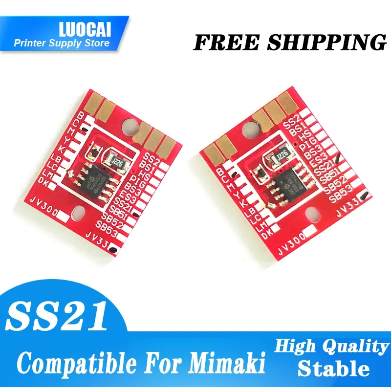 

NEW 4 Colors C M Y K permanent chip SS21 BS3 for Mimaki CJV150 CJV300 JV150 JV300 inkjet printer plotter ink cartridge chips