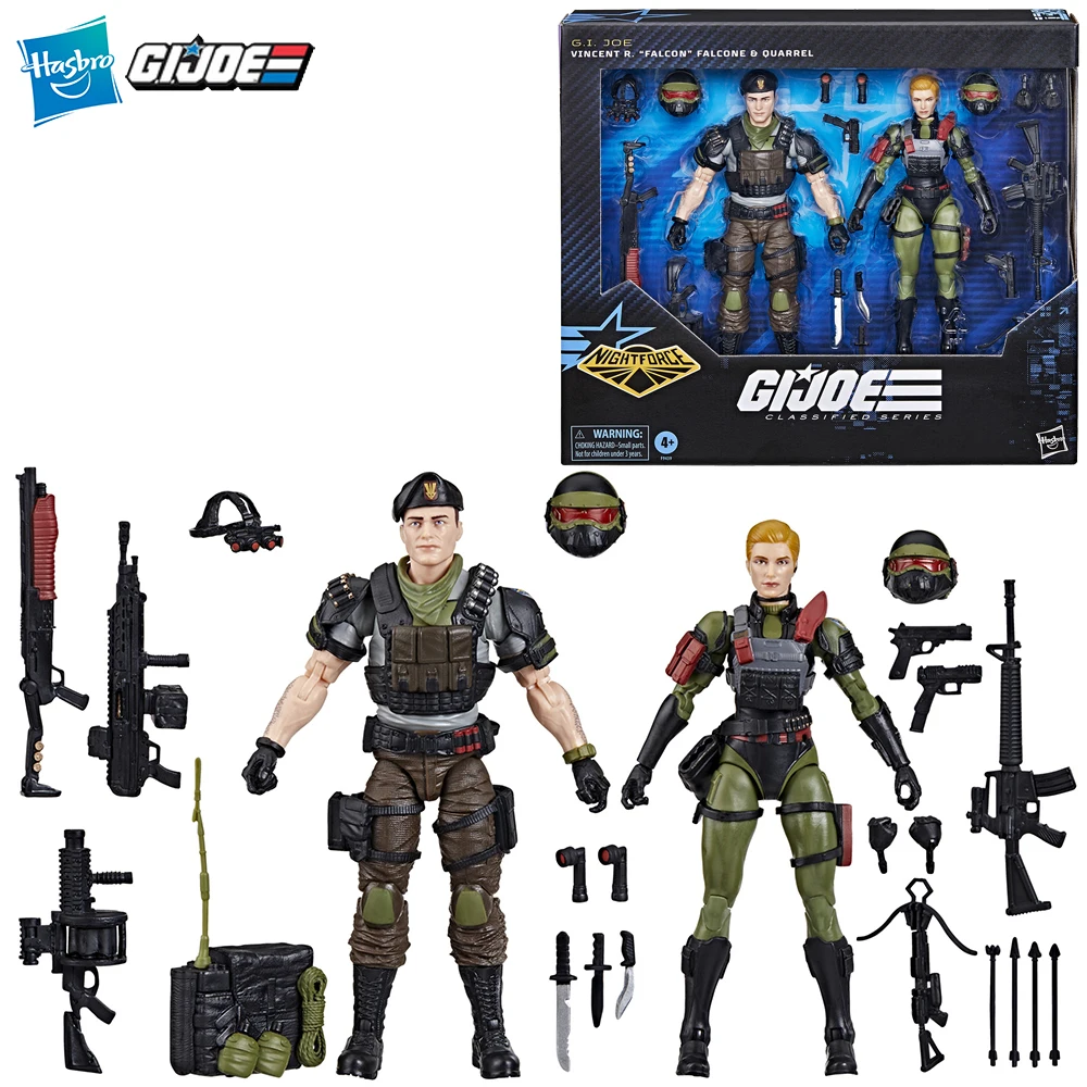 In-Stock Hasbro G.I. Joe Classified Series No.138 Night Force Falcon & Quarrel 2-Pack Exclusive 15 cm Action Figure Model Toys