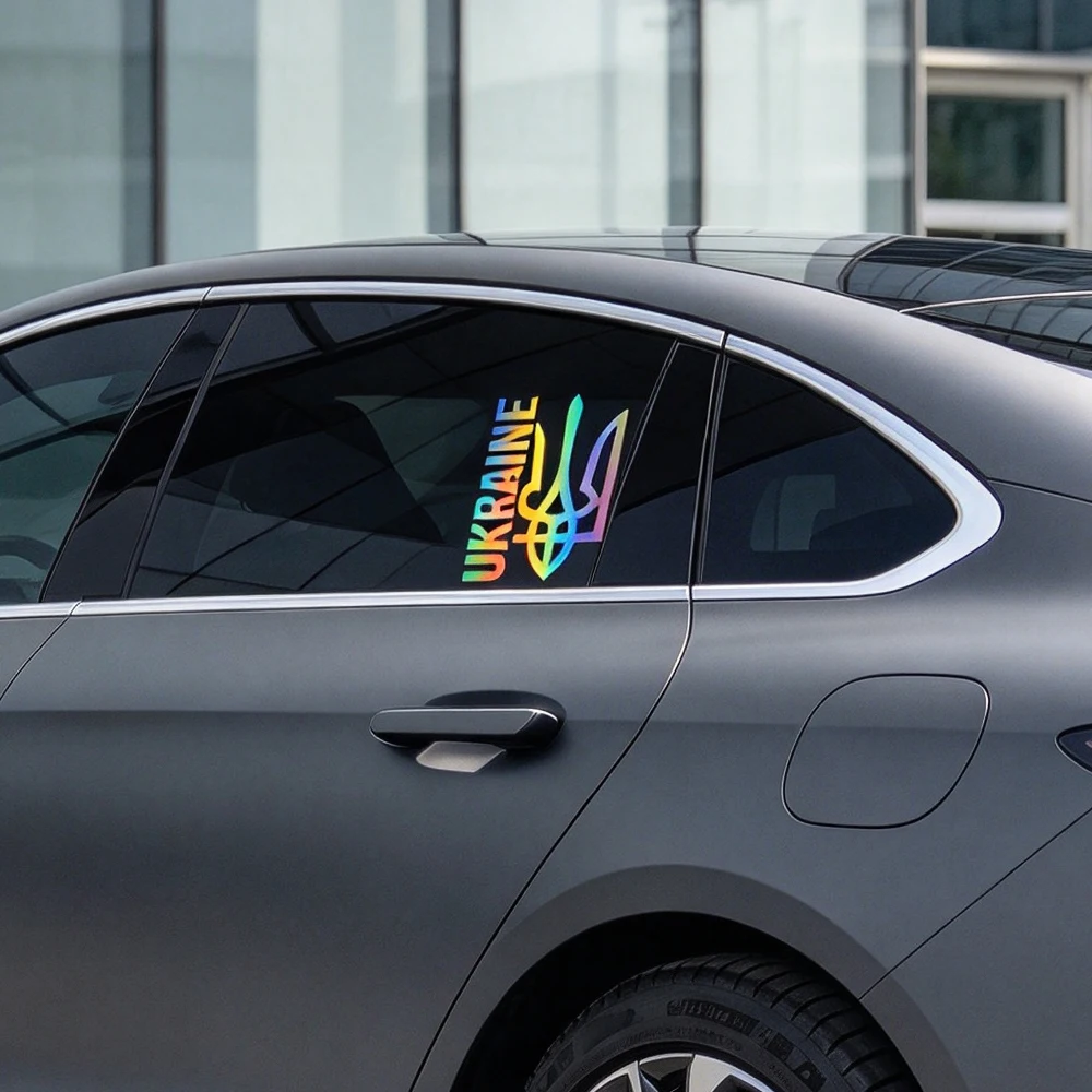Ukraine Трезубец, Тризуб Car Sticker Waterproof Vinyl Decal Car Accessories Decor Pegatinas Para Coche