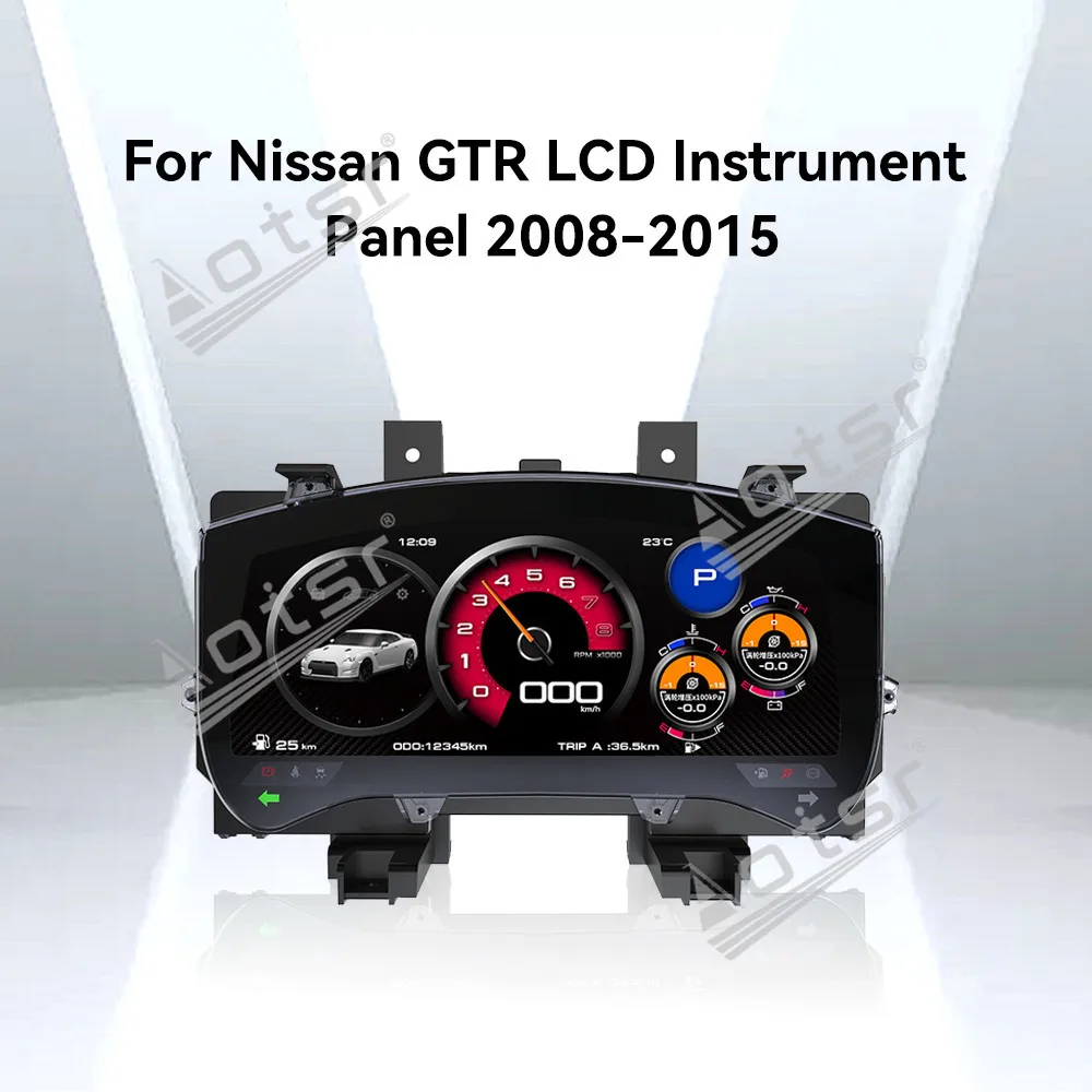 

New Upgraded For Nissan GTR 2008-2015 Speed Car LCD Instrument Panel Digital Cluster Virtual Cockpit Dashboard Speed odometer