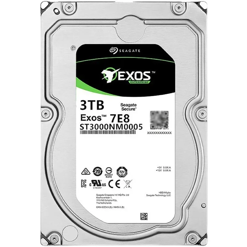 Disco Duro Empresarial Seagate de 3 TB para Monitoreo de Escritorio, Video, NAS, ST3000NM0005