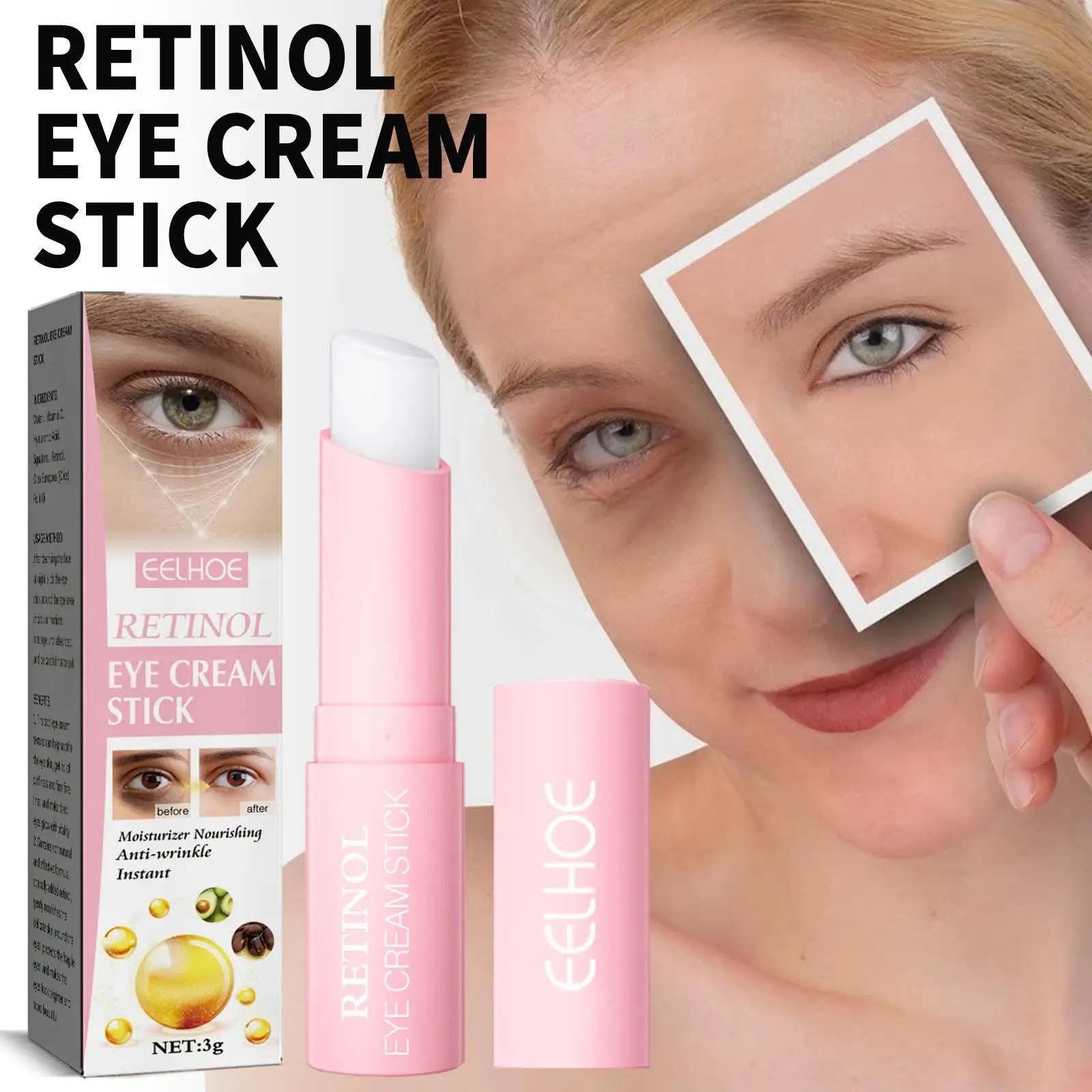 

EELHOE Retinol Eye Cream Stick Moisturizing Eye Cream