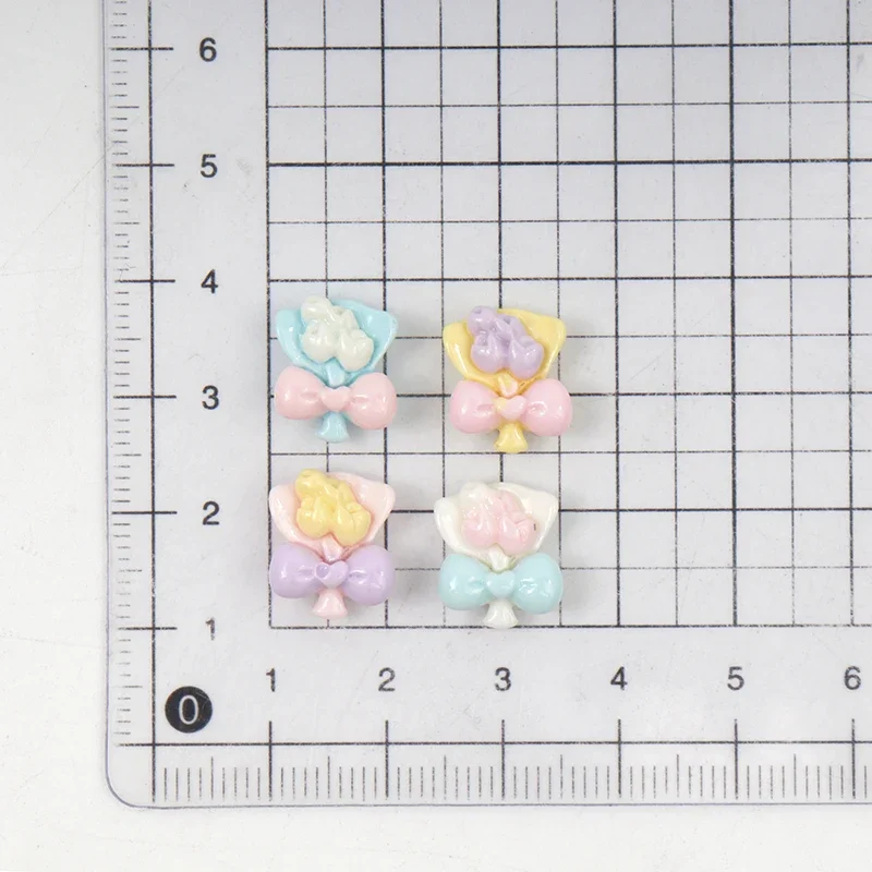 30/300pcs Mini Bouquet of Flowers Resin Accessories Patch Scrapbooking Craft DIY Children Girls Handmade Materials Phone Case