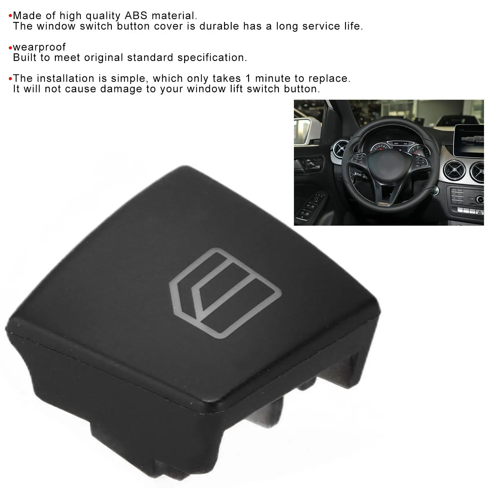 Voor Mercedes Benz ML 2012-2015 Autoruit Schakelaar Knop Vervanging Cover