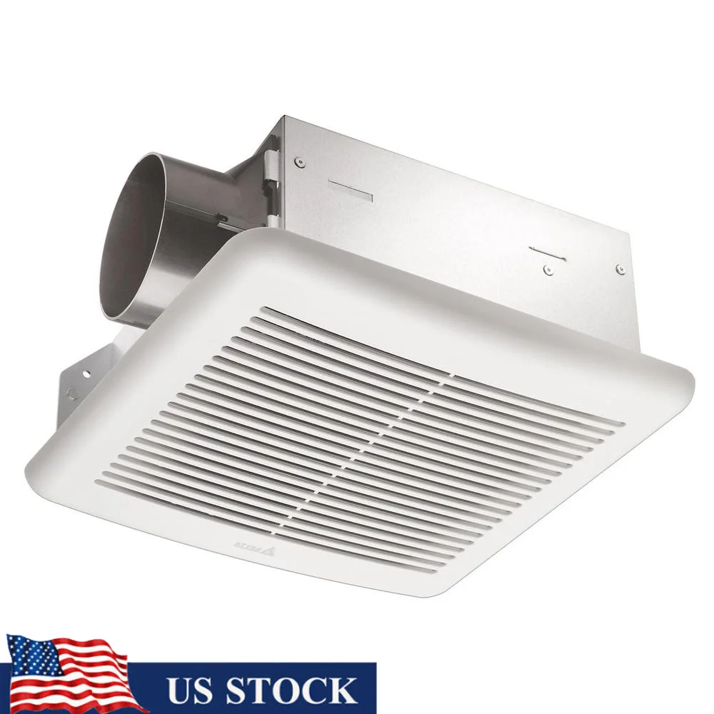 

Тонкий 50, тихий вытяжной вентилятор для ванной комнаты, компактная модернизированная установка, энергоэффективный бесщеточный двигатель, совместимый с GFCI, мягкий