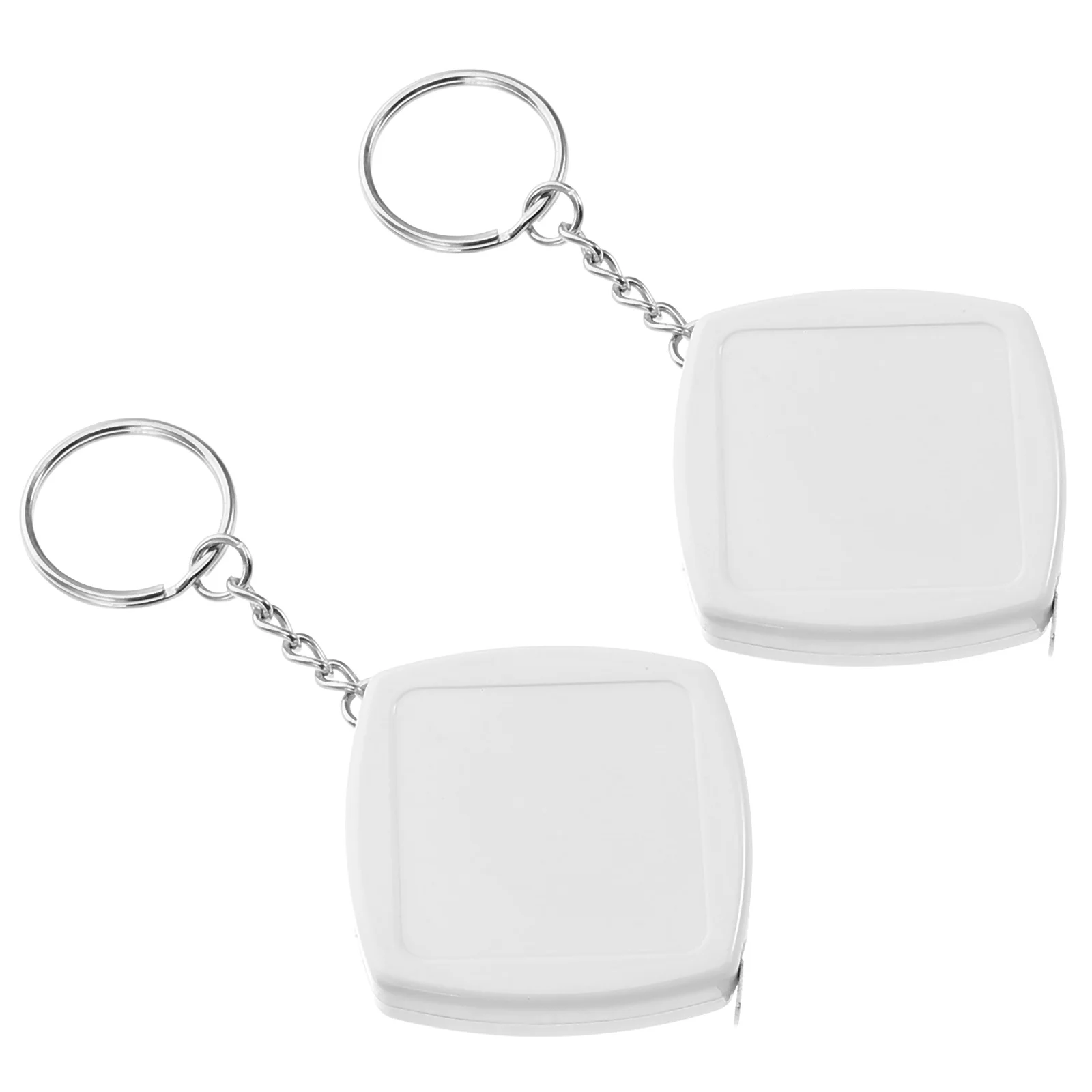 

2Pcs Stylish Mini Measuring Tape Keychain Pocket-Sized Durable Compact Lightweight Portable Scale Inches Centimeters
