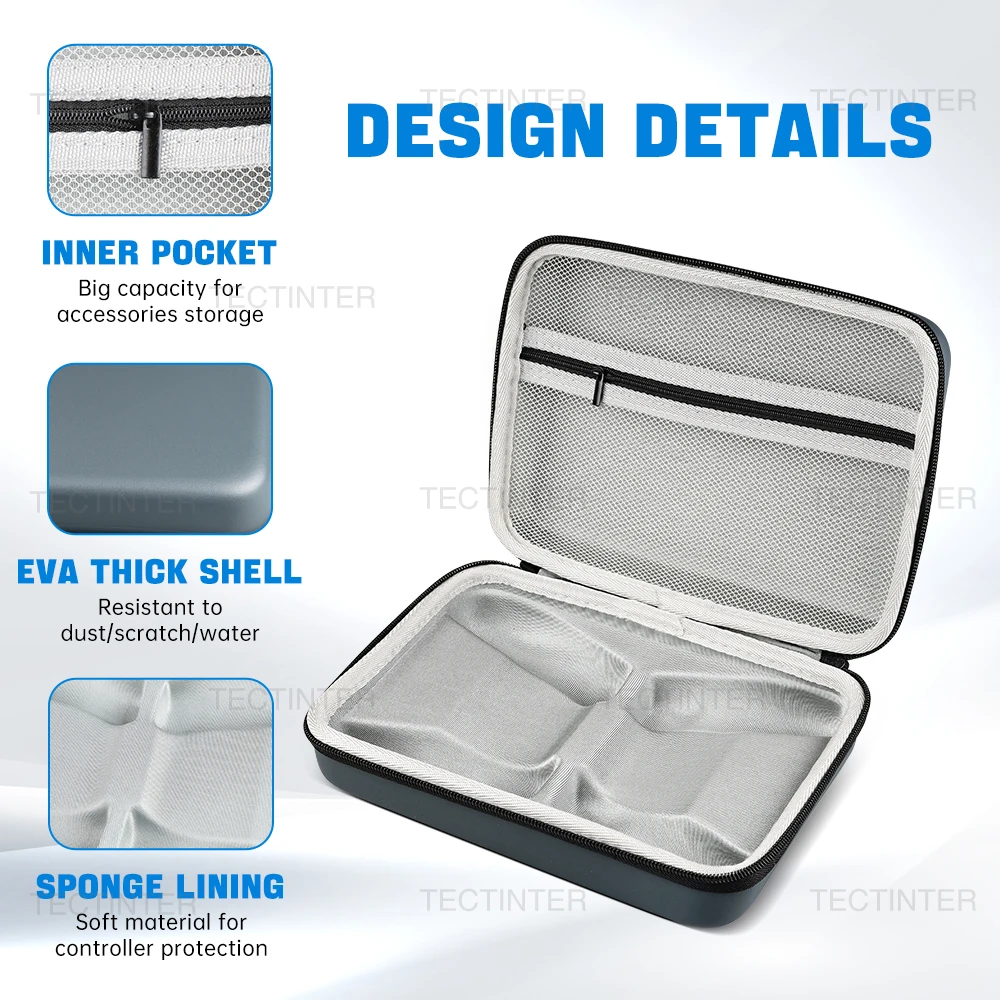 حقيبة حمل محمولة للسفر لسلسلة PS5/PS4/PS3/Xbox وحدة تحكم مزدوجة مقاومة للصدمات حقيبة يد للتخزين لملحقات PS5