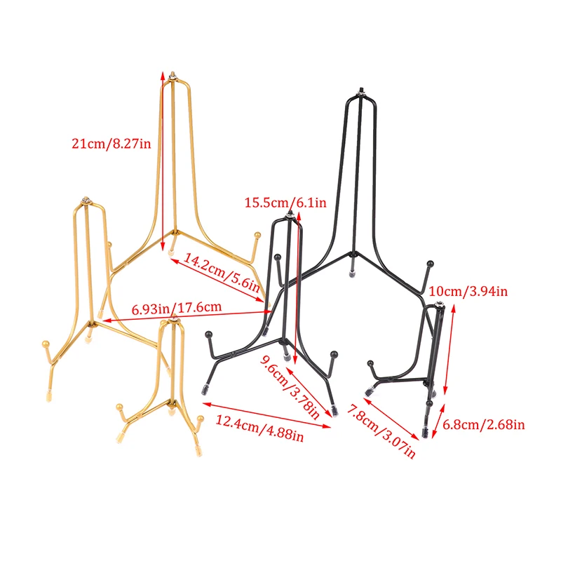 1pc 4/6/8inch Eisen halterung Displayst änder für Fotos ockel Schüssel Bilderrahmen Lager regal Home Küchen platte Displayst änder