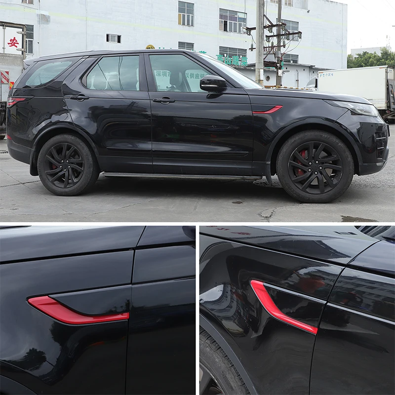 

For Land Rover Discovery 5 LR5 2017-2024 ABS Black Car Side Air Fender Vent Cover Decorate Car Accessories