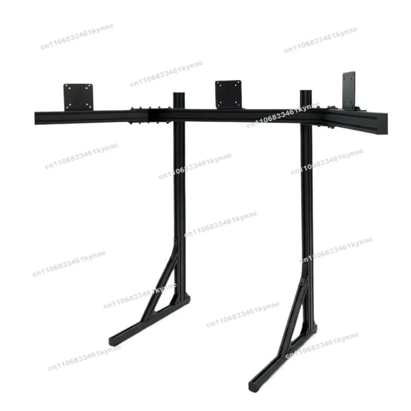 For Aluminum Sim Racing Cockpit with Single/Triple Monitor Stand for 21-43 Inch Screens, VR Compatible