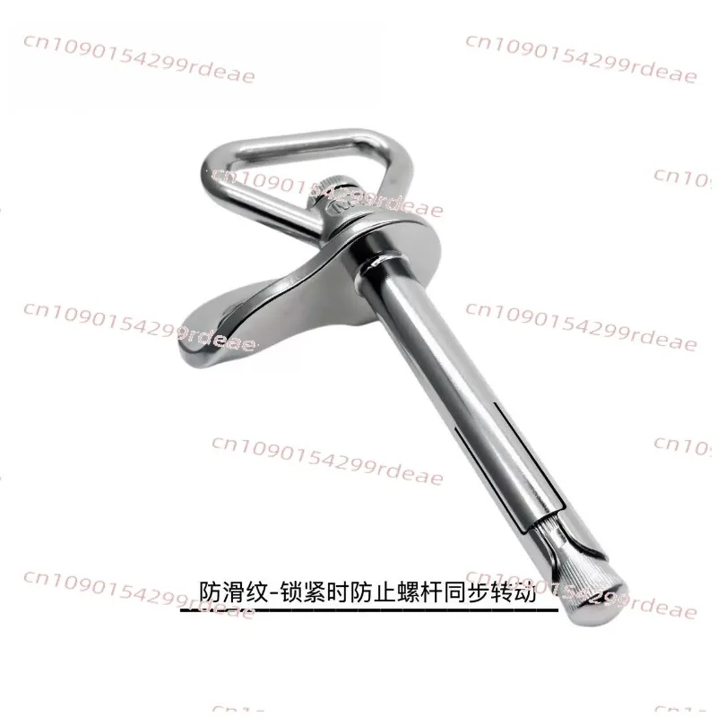 Removable anchor point for rock climbing and aerial work, reusable safety belt hanging point, expansion quick release