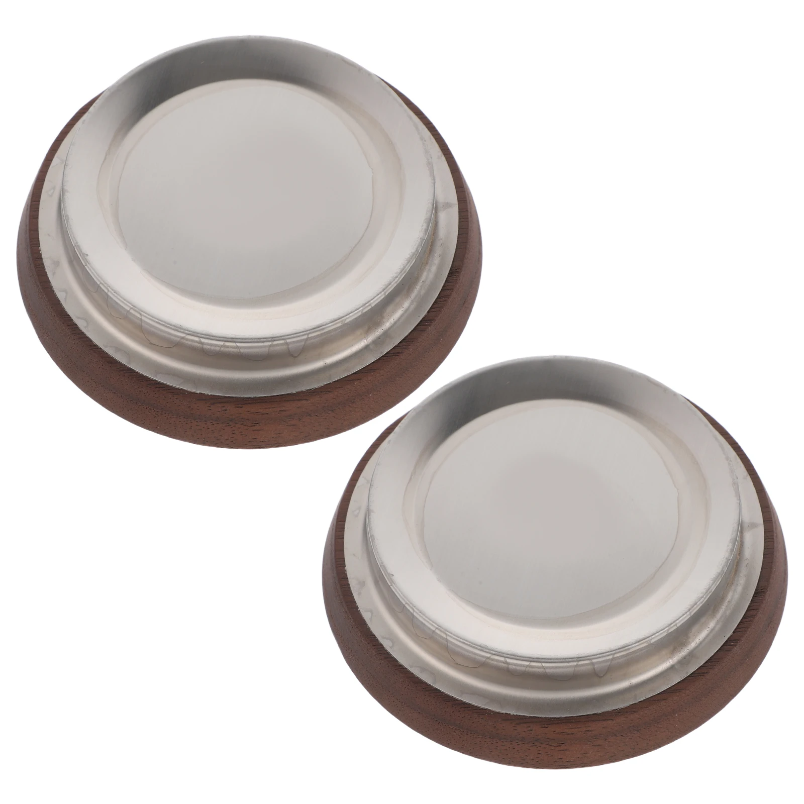 

2Pcs Reusable Drink Cover 3.38x3.38in Natural Walnut Wooden Lid for Glass Cups Teapots and Coffee Mugs Walnut Cup Lid